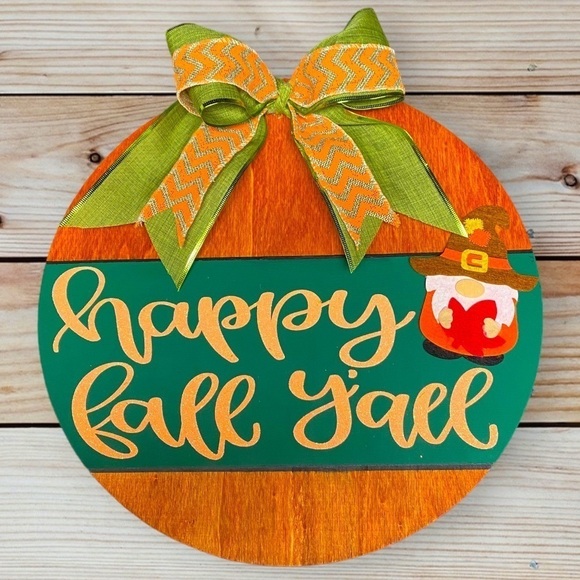 Other - Fall sign with felt gnome and double bow—BRAND NEW—NEVER USED